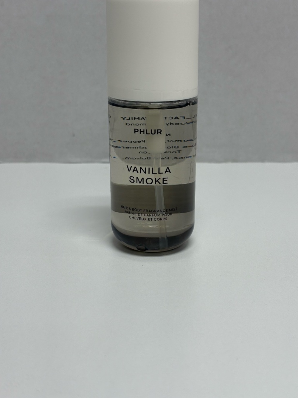 PHLUR Vanilla Smoke Hair & Body Fragrance‎ Mist - 3.0 Fl Oz / 90 ml.